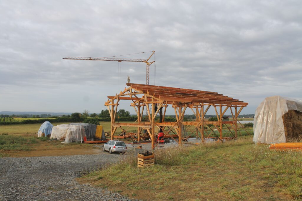 Charpente en bois massif